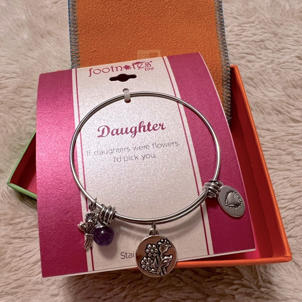 Footnotes Daughter Bangle with Pouch